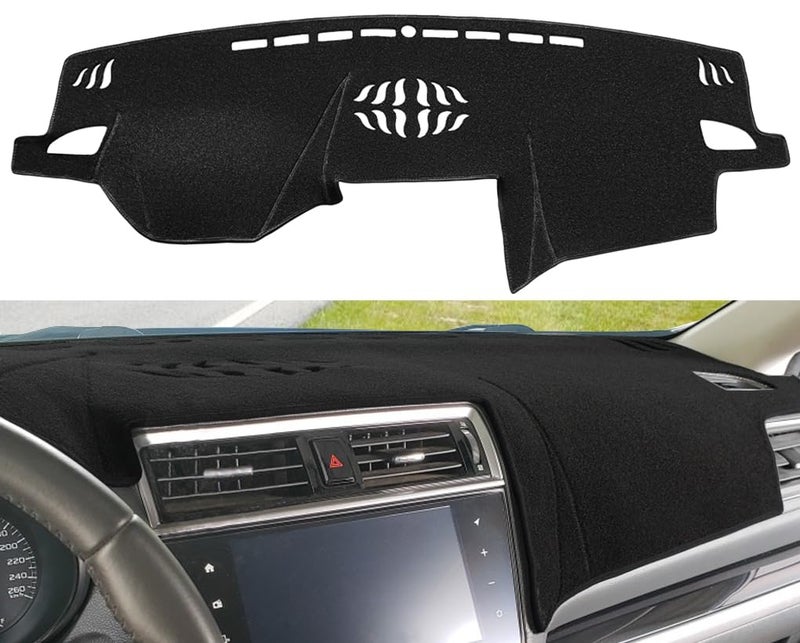 Yiz Dashboard Cover Dash Cover Mat Pad Custom Fit for Subaru Outback Legacy 2015 2016 2017 2018 2019 (15-19 Black) Z06 - Image 1